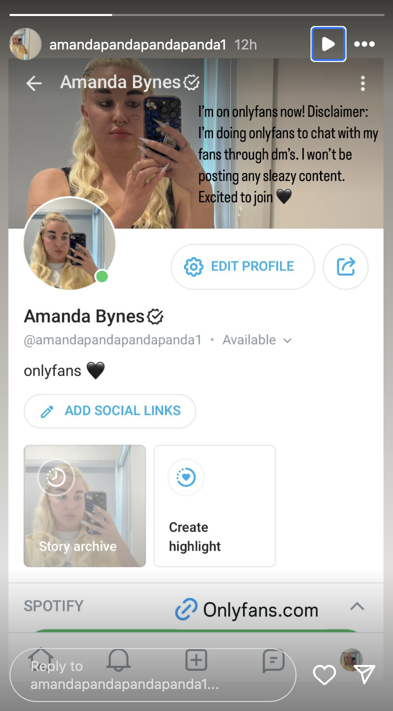 The reason Amanda Bynes has started a 50 a month OnlyFans